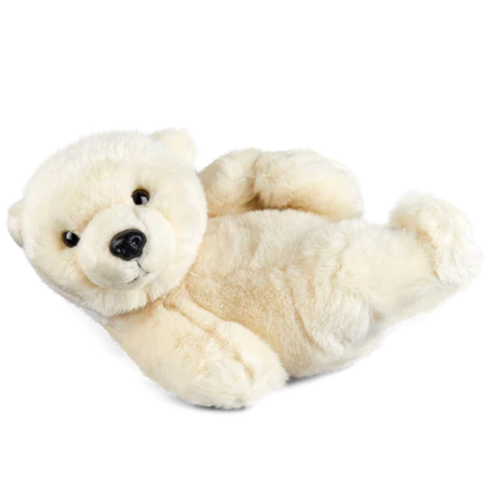 Living Nature Polar Bear Cub Playing Soft Toy