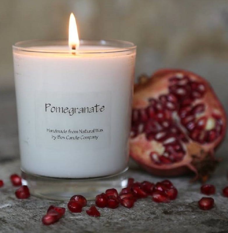Box Candle Pomegranate Candle