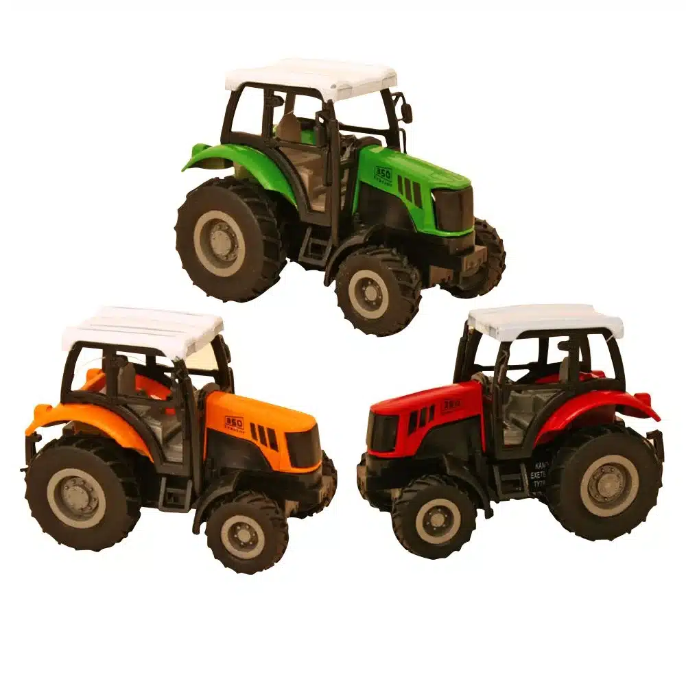 Keycraft Diecast Tractor Pullback Toy