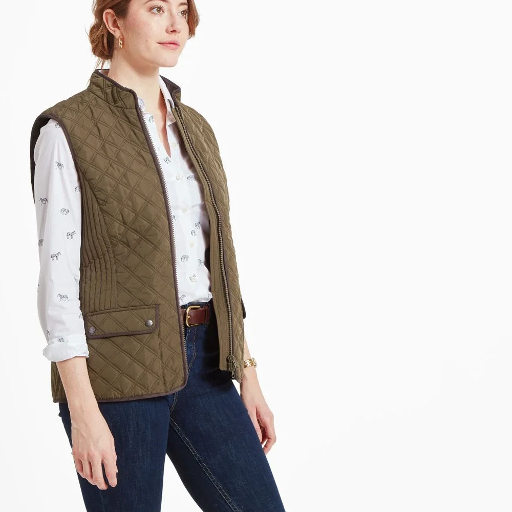 Schoffel Ladies Quilt Gilet Olive