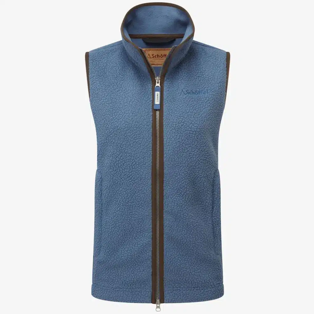 Schoffel Ladies Lyndon Retro Fleece Gilet Vintage Navy
