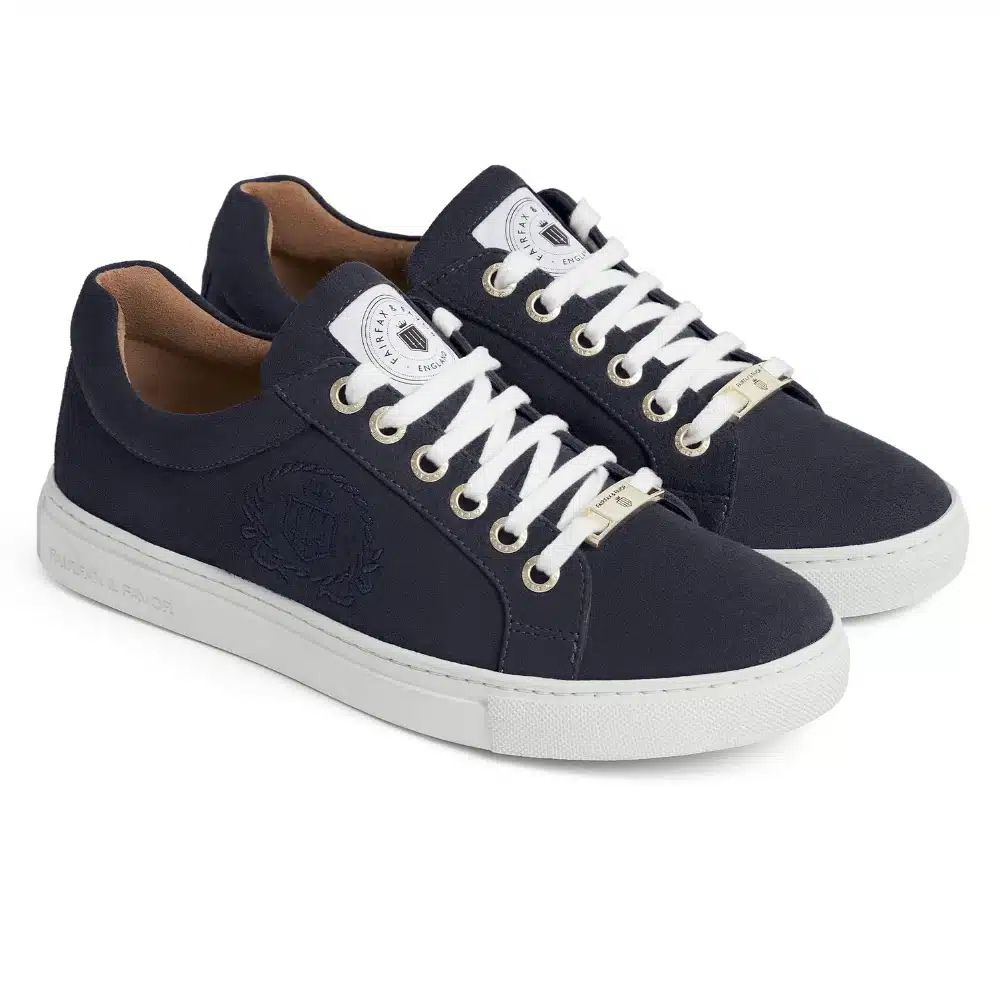 Fairfax & Favor Ladies Richmond Trainer Navy Suede