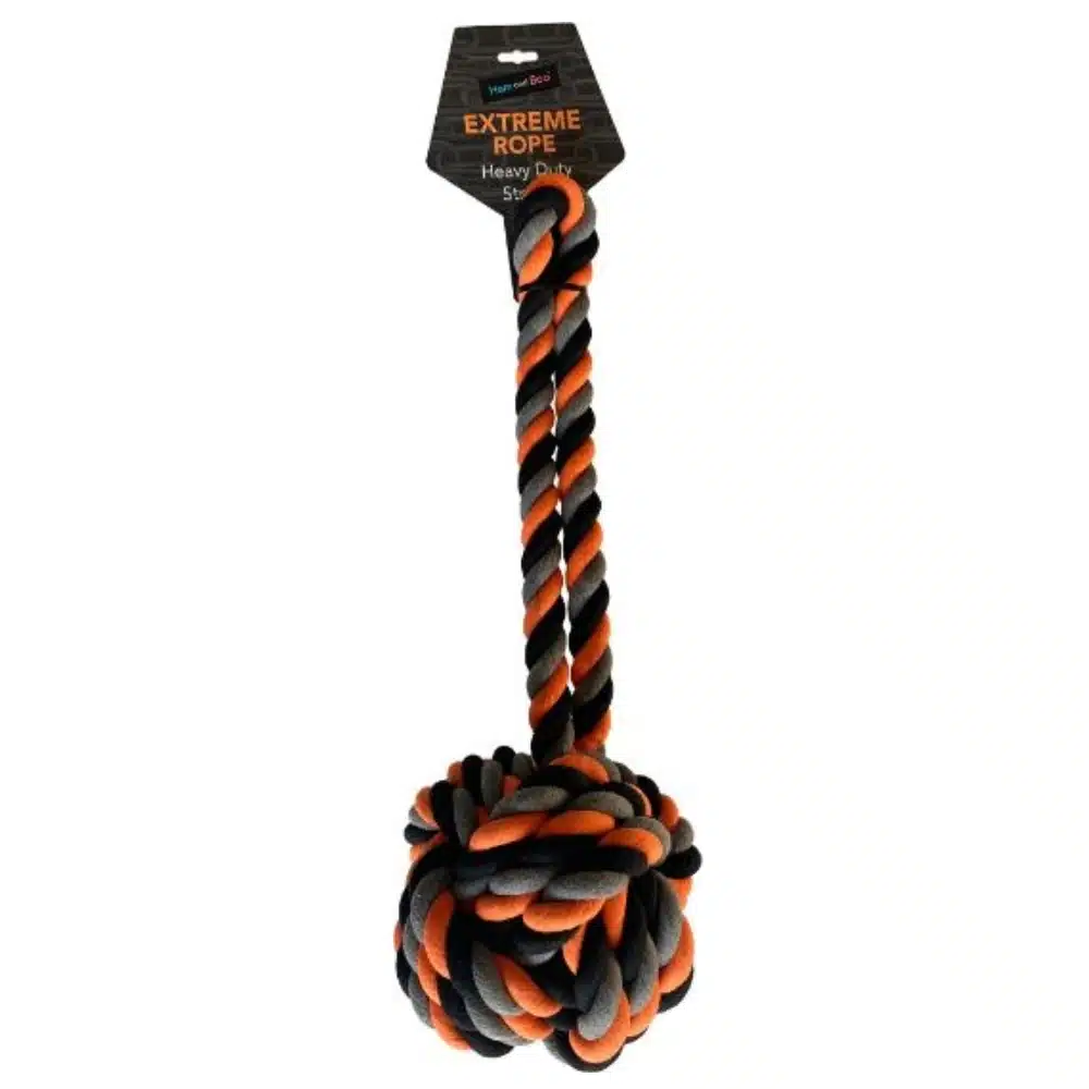 Hem & Boo Extreme Rope Ball Dog Toy
