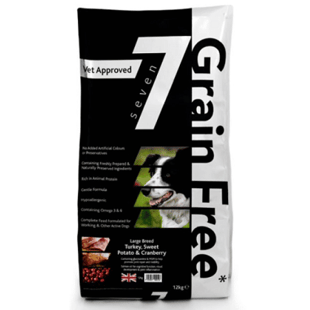 Seven Grain Free Adult Large Breed Dog Food Turkey with Sweet Potato & Cranberry