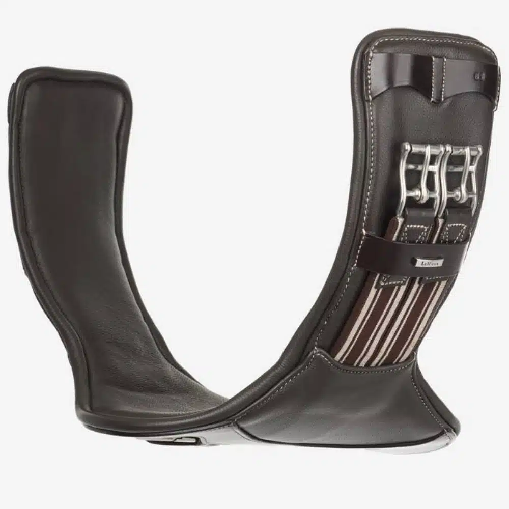 LeMieux Arika Contoured Short Stud Girth Brown