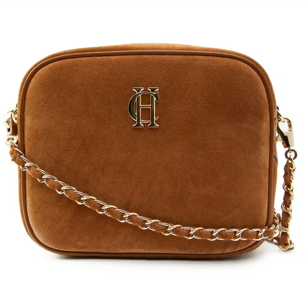 Holland Cooper Soho Camera Bag Tan Suede
