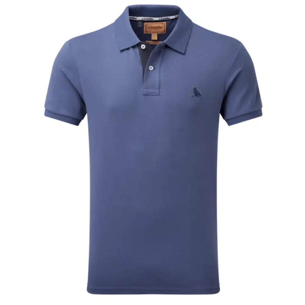 Schoffel Mens St Ives Jersey Polo Shirt French Navy