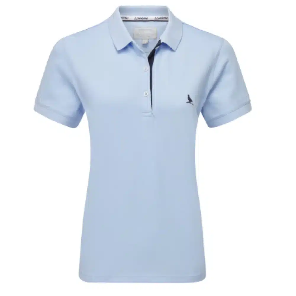 Schoffel Ladies St Ives Polo Shirt Sky Blue