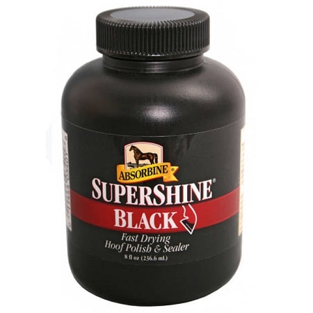Absorbine Supershine Hoof Polish & Sealer Black 236.6ml