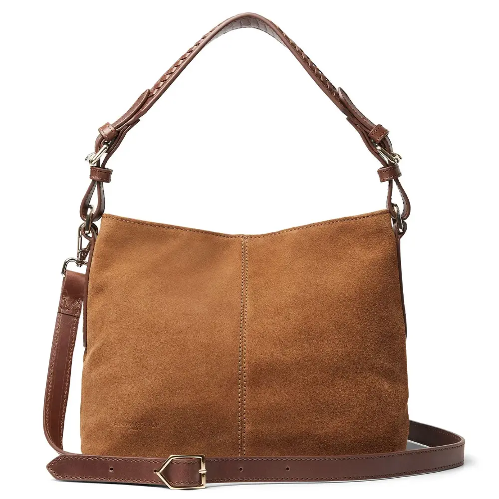 Fairfax & Favor Mini Tetbury Handbag Tan Suede