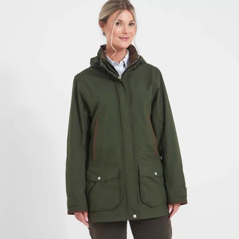 Schoffel Ladies Teal Ultralight Coat Forest