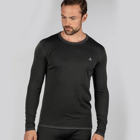 Schoffel Mens Technical Crew Neck Base Layer Charcoal