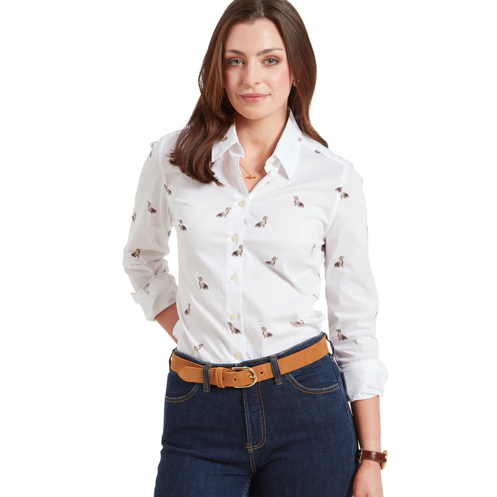Schoffel Ladies Norfolk Shirt Teckle Print