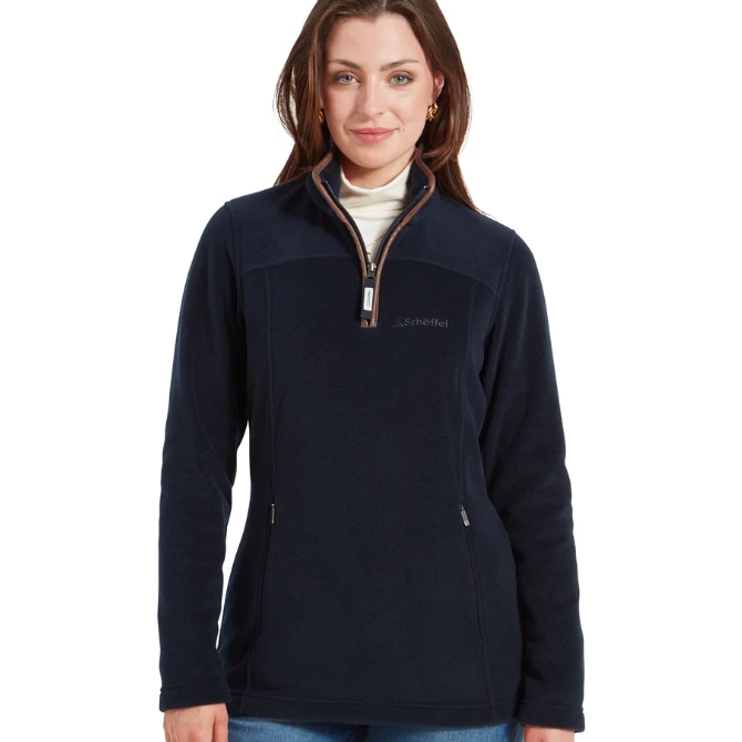 Schoffel Ladies Tilton Quarter Zip Fleece Navy