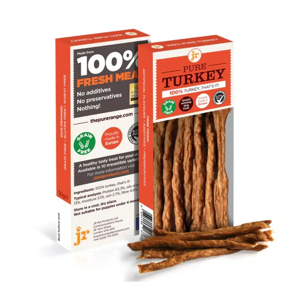 JR Pure Turkey Sticks Dog Treats 50g