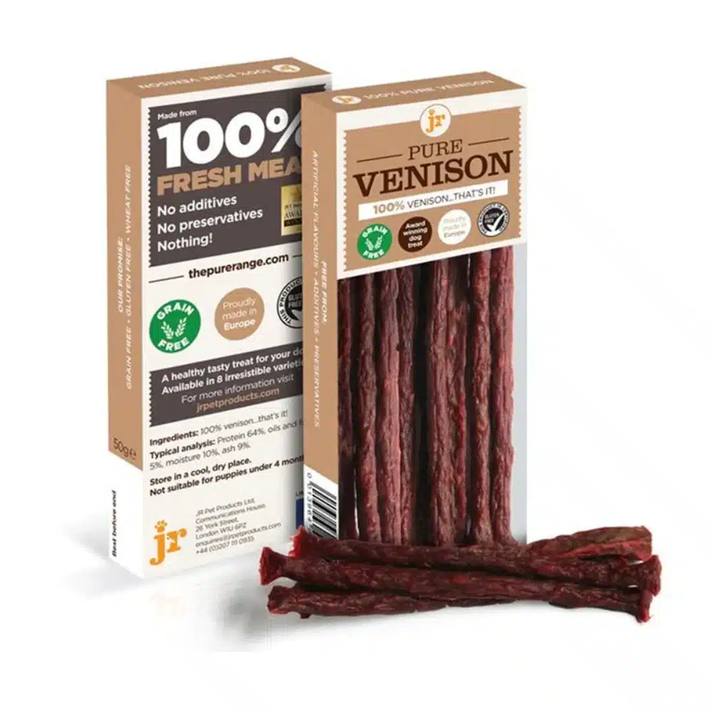 JR Pure Venison Sticks Dog Treats 50g