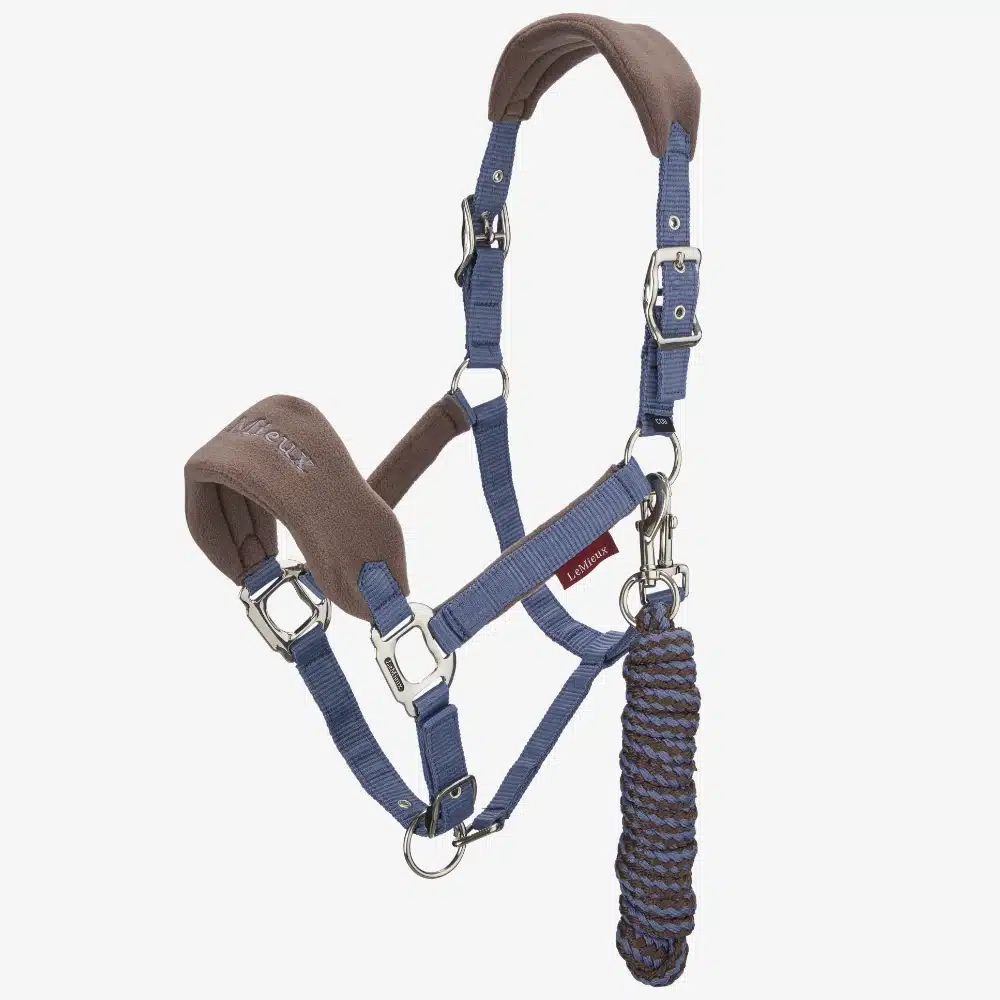 LeMieux Vogue Fleece Headcollar & Leadrope Jay Blue