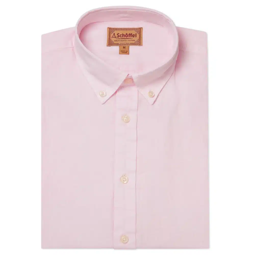 Schoffel Mens Walsingham Linen Shirt Pink
