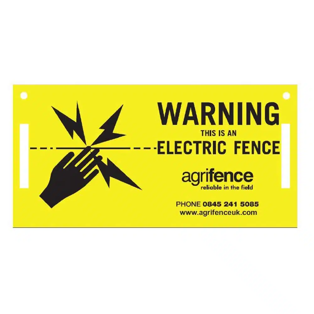 Agrifence Warning Signs 3 Pack