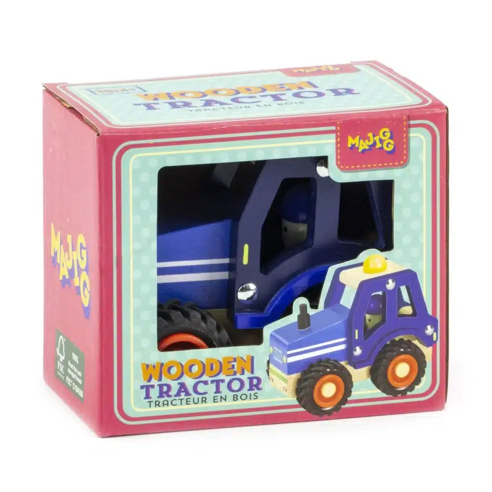 Keycraft Majigg Wooden Tractor Toy