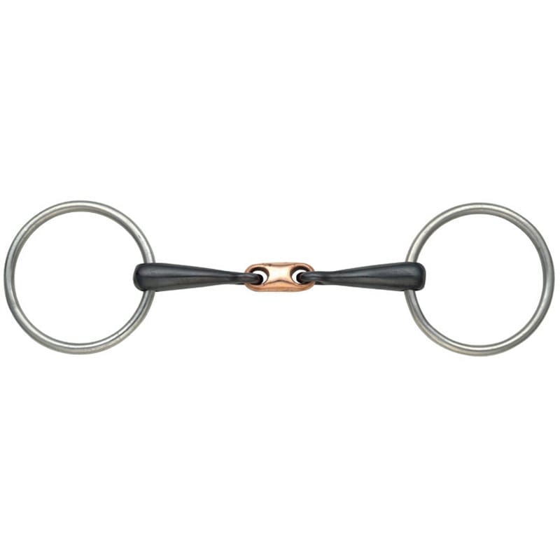 Shires Copper Lozenge Sweet Iron Snaffle Bit