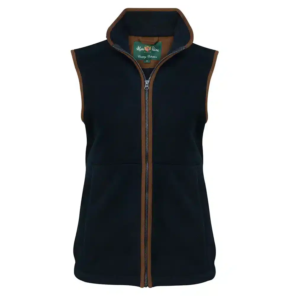 Alan Paine Ladies Aylsham Fleece Gilet Navy
