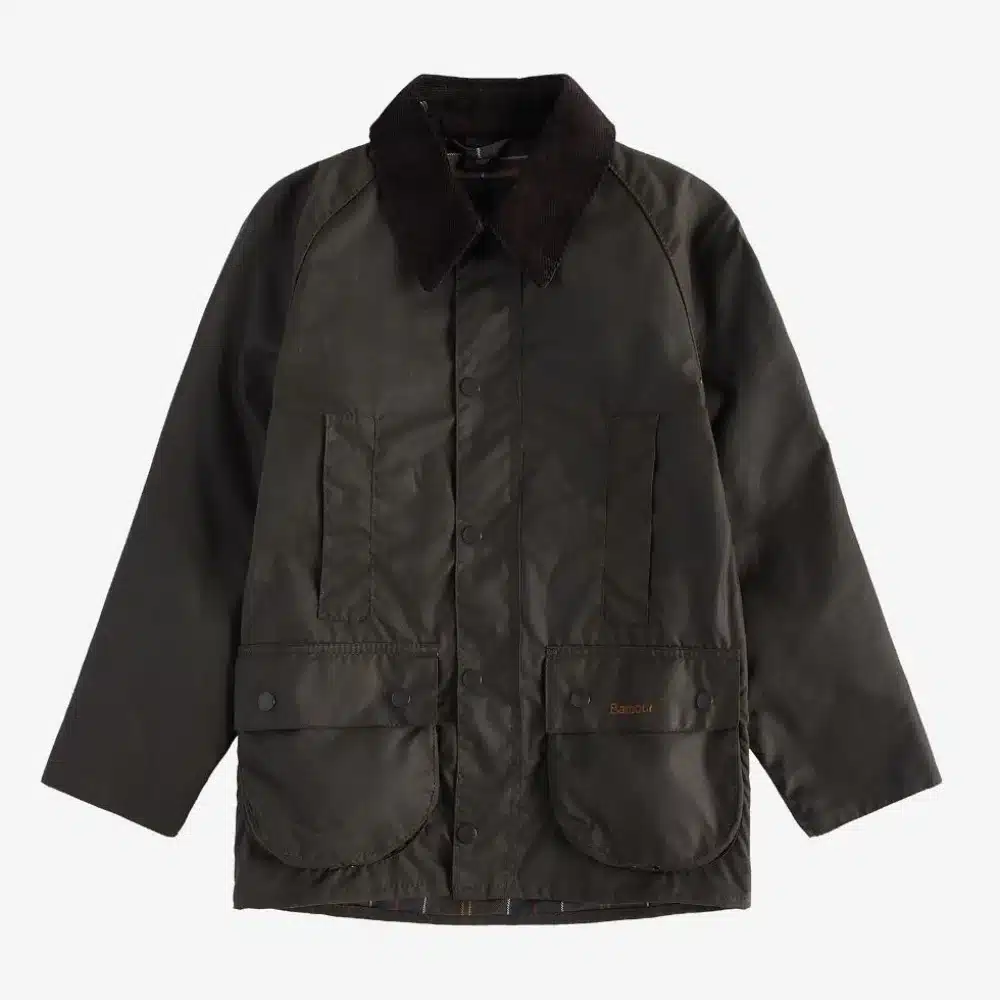 Barbour Boys Beaufort Wax Jacket Olive