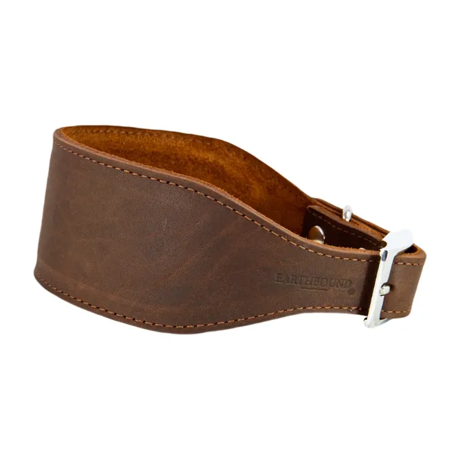 Earthbound Leather Whippet Collar Brown