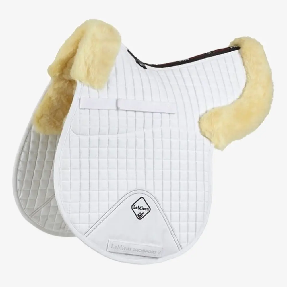 LeMieux Merino+ GP Half Lined Numnah White/Natural