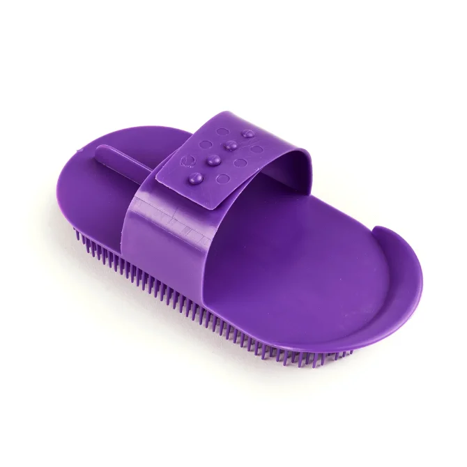 Shires Plastic Curry Comb Purple