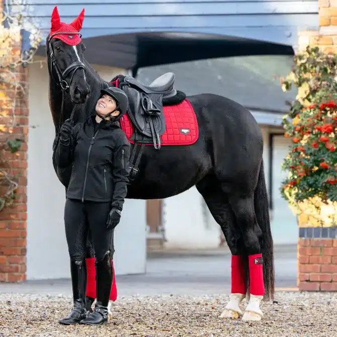 LeMieux Loire Classic Dressage Saddle Pad Chilli