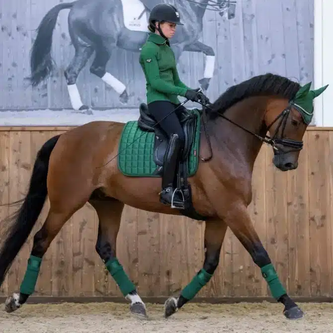 LeMieux Loire Classic Dressage Square Hunter Green