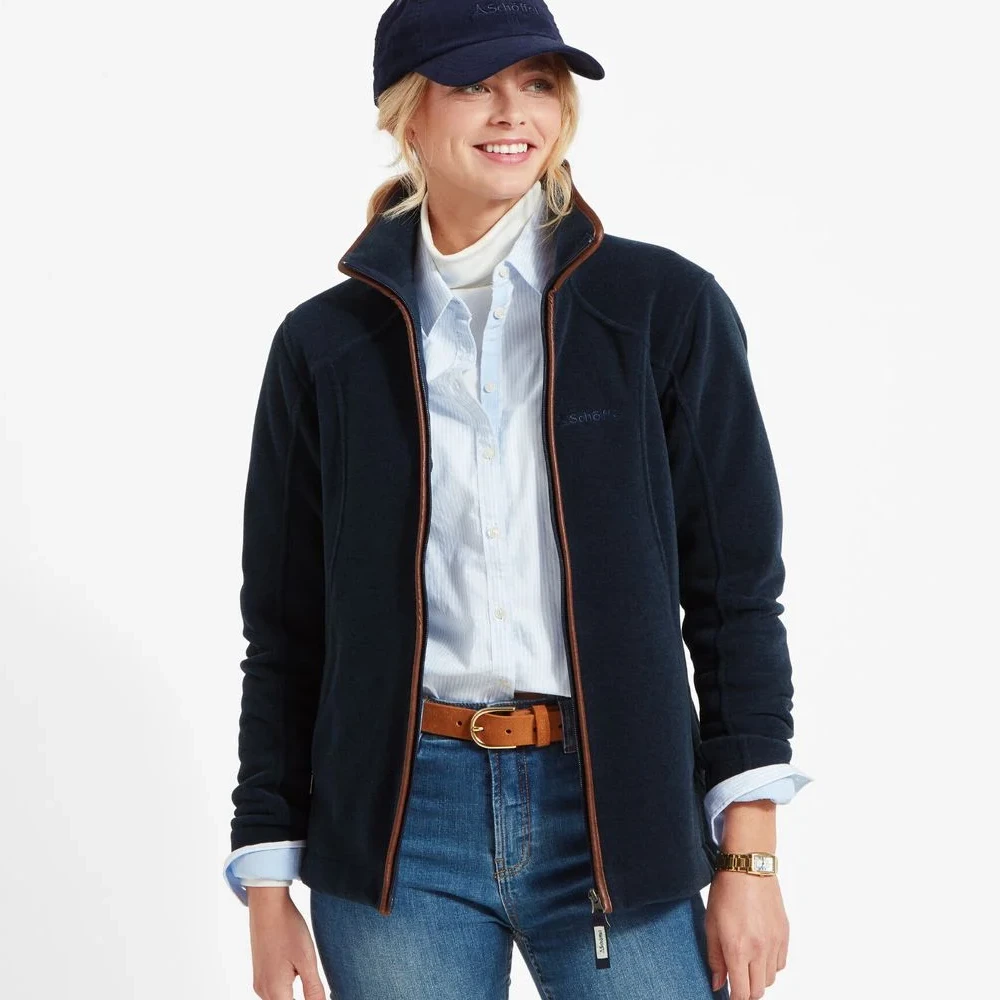 Schoffel Ladies Burley II Fleece Jacket Navy