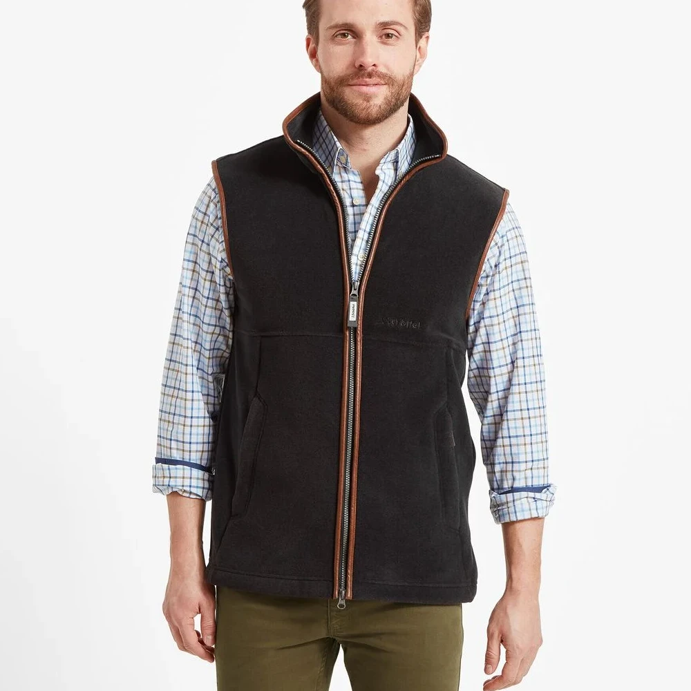 Schoffel Mens Oakham Fleece Gilet Gunmetal