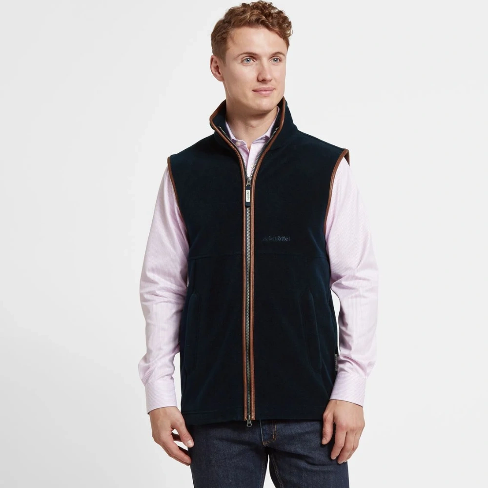 Schoffel Mens Oakham Fleece Gilet Navy