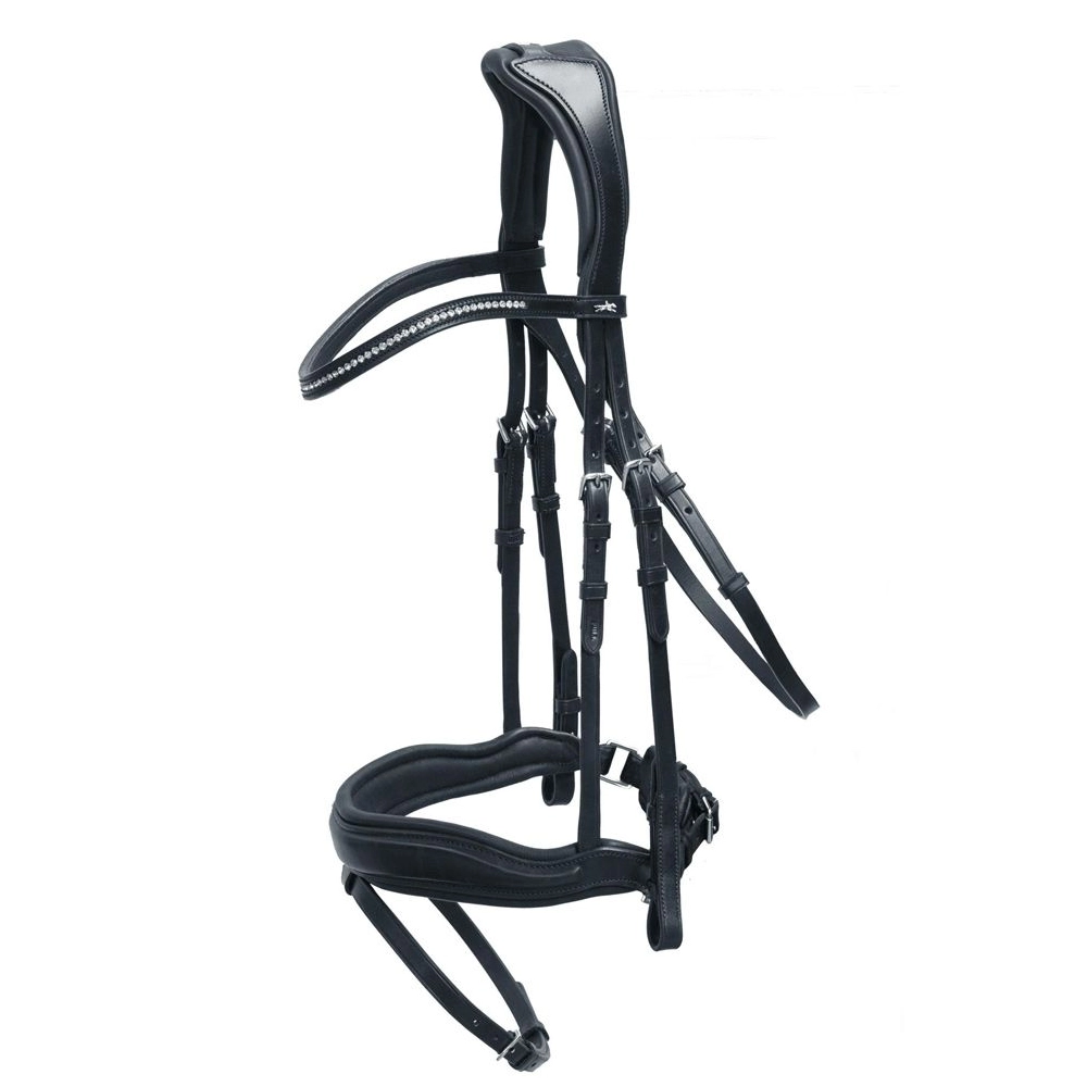 Schockemohle Stanford Anatomic Flash Bridle Black