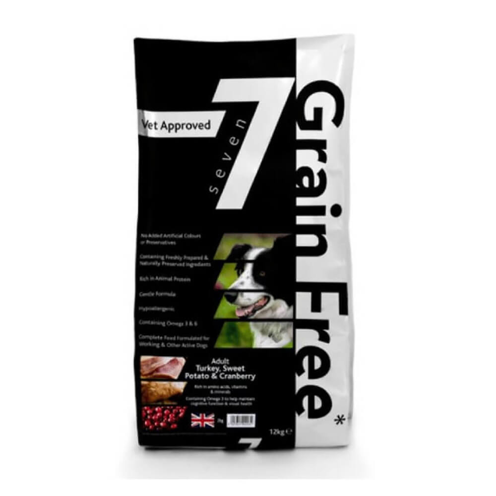 Seven Grain Free Adult Dog Food Turkey with Sweet Potato & Cranberry
