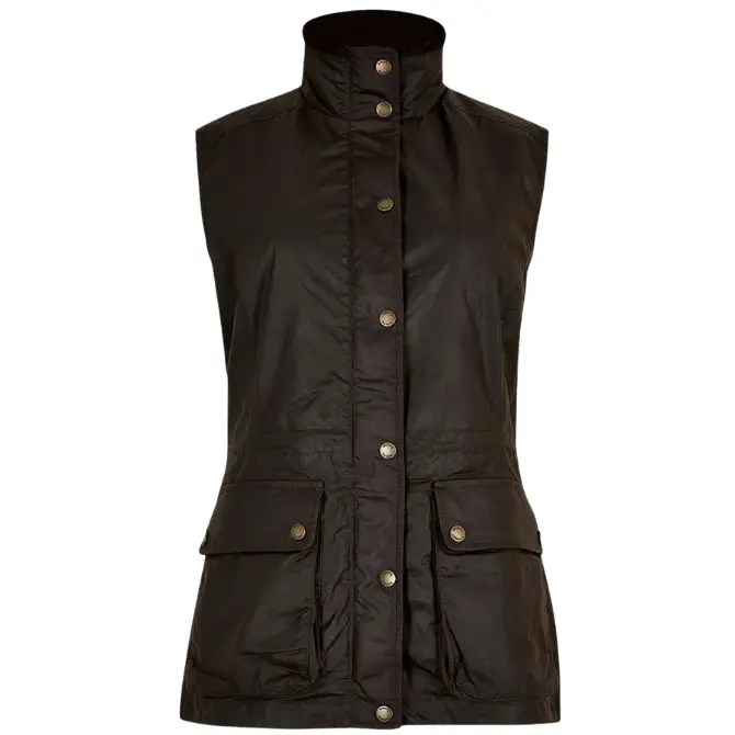 Dubarry Ladies Rathsallagh Waxed Cotton Gilet Navy Green