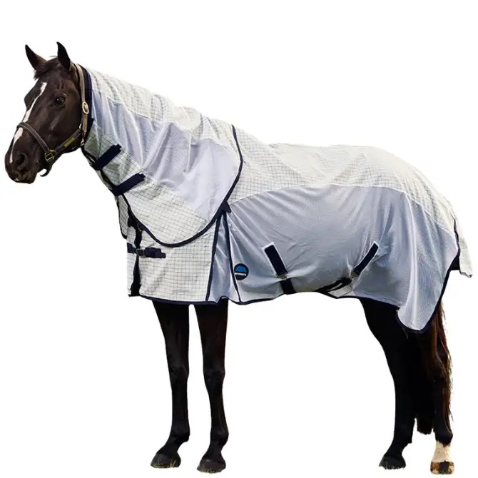 Weatherbeeta Airstream Combo Fly Rug White/Navy