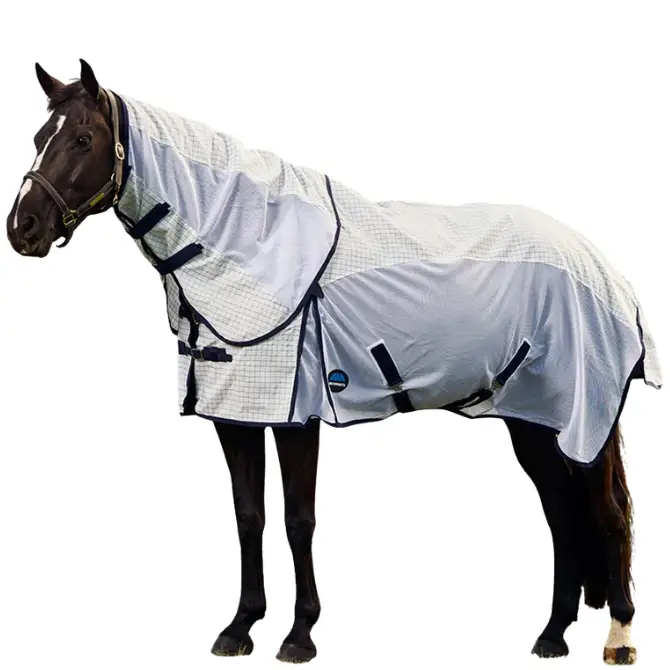 Weatherbeeta Airstream Combo Fly Rug White/Navy