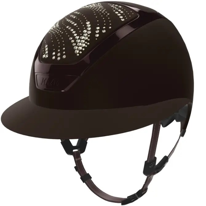 Kask Star Lady Riding Hat Prestige Brown/Brown Crystal Flow