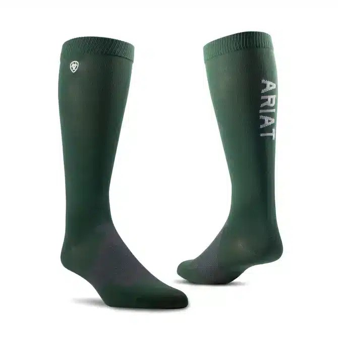 Ariat Adult Ariattek Essential Performance Sock Jungle Green