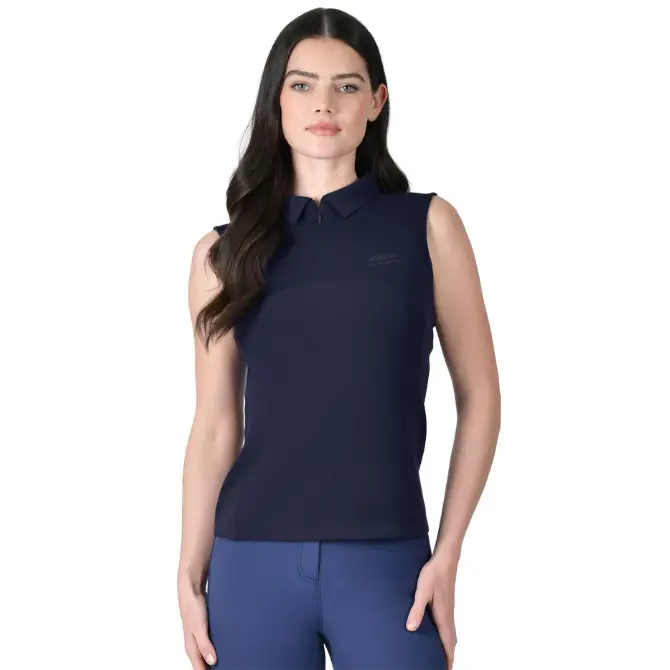 Weatherbeeta Ladies 37.5 Sleeveless Performance Polo Navy