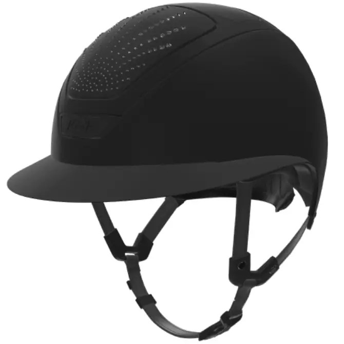 Kask Star Lady Chrome Riding Hat Black/Graphite Swarovski Crystal Origin