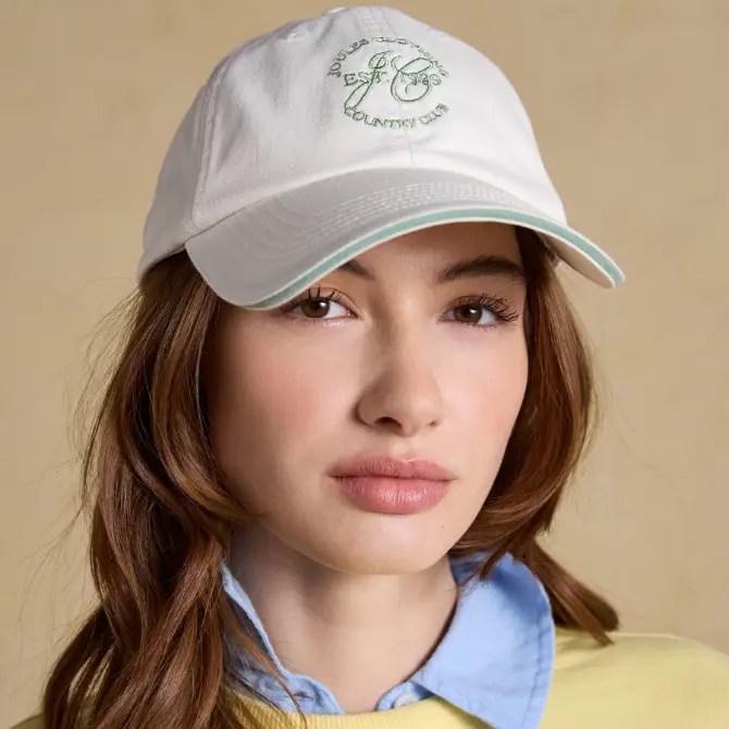 Joules Ladies Daley Baseball Cap White