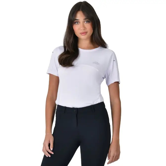 Weatherbeeta Ladies 37.5 Lightweight Performance Short Sleeved Top Lavender Mist Marle