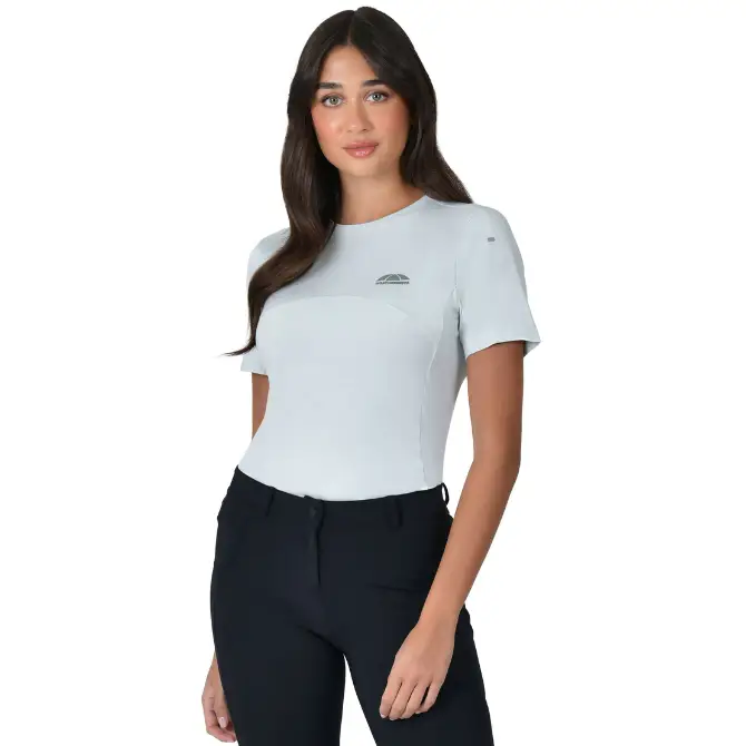Weatherbeeta Ladies 37.5 Lightweight Performance Short Sleeved Top Soft Sage Marle