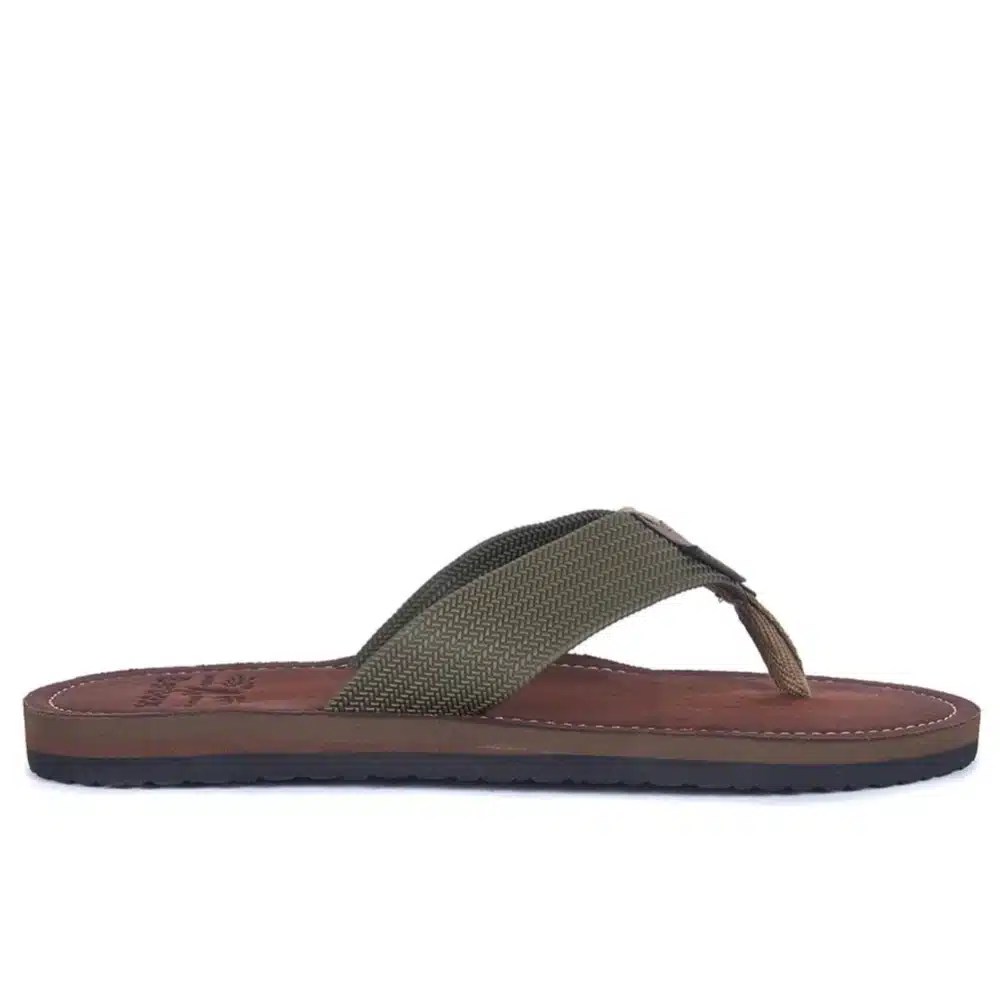 Barbour Mens Toeman Beach Sandal Olive1