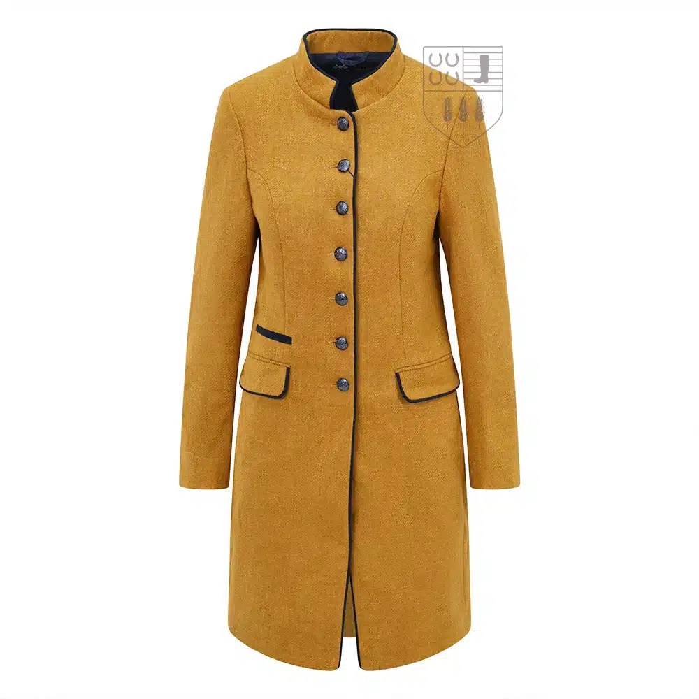 Pinta Ladies Millie Tweed Jacket Mustard Black