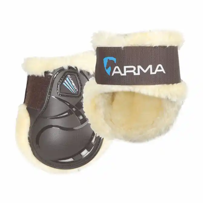 Shires ARMA Carbon Supafleece Fetlock Boots Brown